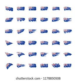 Australia flag, vector illustration on a white background