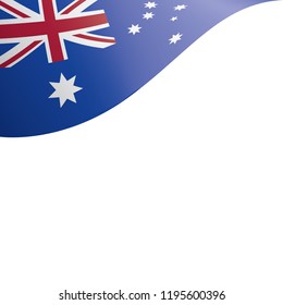 Australia flag, vector illustration on a white background.