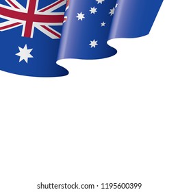 Australia flag, vector illustration on a white background.