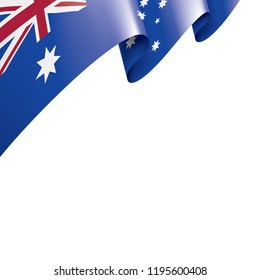 Australia flag, vector illustration on a white background.