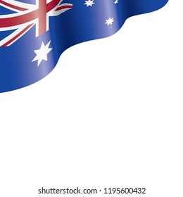 Australia flag, vector illustration on a white background.