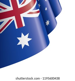 Australia flag, vector illustration on a white background.