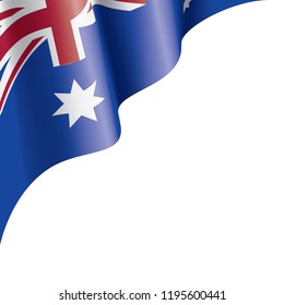 Australia flag, vector illustration on a white background.