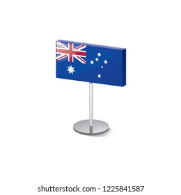 Australia flag, vector illustration on a white background.
