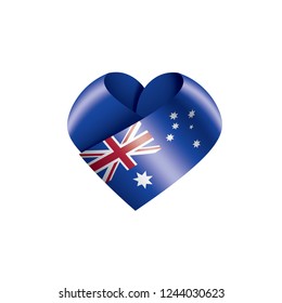 Australia flag, vector illustration on a white background.