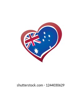 Australia flag, vector illustration on a white background.