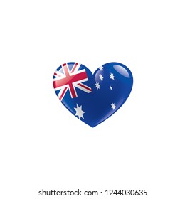 Australia flag, vector illustration on a white background.
