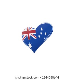Australia flag, vector illustration on a white background.