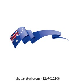 Australia flag, vector illustration on a white background.