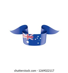 Australia flag, vector illustration on a white background.