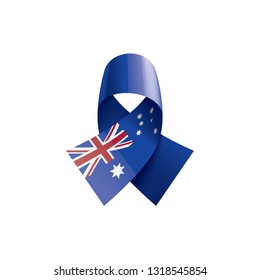 Australia flag, vector illustration on a white background.