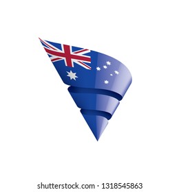 Australia flag, vector illustration on a white background.