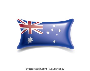 Australia flag, vector illustration on a white background.