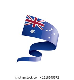 Australia flag, vector illustration on a white background.