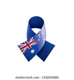 Australia flag, vector illustration on a white background.