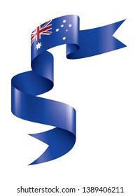 Australia flag, vector illustration on a white background.