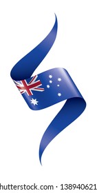 Australia flag, vector illustration on a white background.