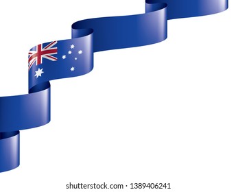 Australia flag, vector illustration on a white background.