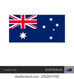 Plantilla de ilustración de vector de marca de Australia