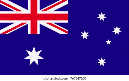 Australia Flag. Vector image of Australia Flag 144 pieces of jigsaw puzzles Vector eps 10 illustration.