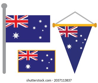 Australia Flags, Country and Penannts