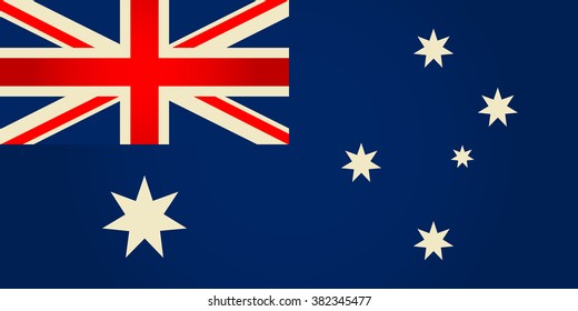 Australia flag.Vector illustration. 