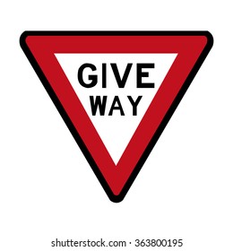 Australia Give Way Road Sign