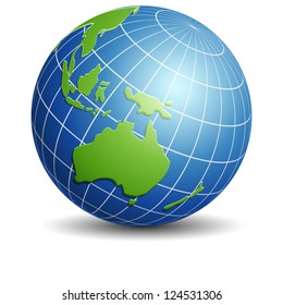 Australia globe