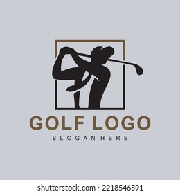 Australia golf logo design template