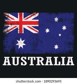 Australia Grange Flag-T shirt Vectors