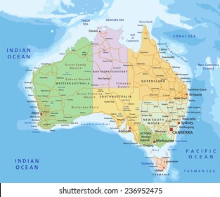 Australia Map Images, Stock Photos & Vectors | Shutterstock