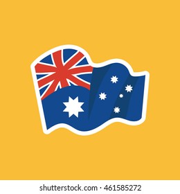 ryste lektie Resonate Australian Flag Cartoon Images, Stock Photos & Vectors | Shutterstock