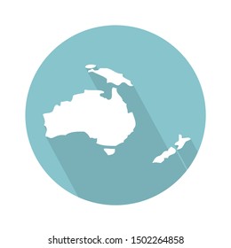 australia-Symbol - Aus dem Set der Symbole für Karte, Navigation und Position