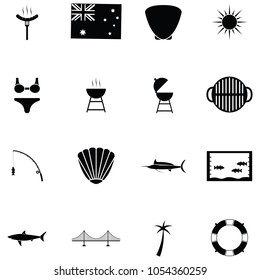 australia icon set