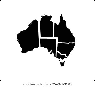 Australia icon vector design, Australia Logo design, Australia's unique charm and natural wonders, Use it in your marketing materials, travel guides, or digital projects, Australia map logo vector