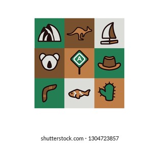 Australia Icons Set