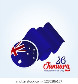 Australia independence day. 26 January Australian National Day Holiday background