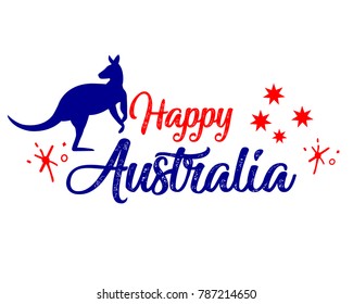 Australia independence day abstract background design coupon banner and flyer, postcard, celebration vector illustration