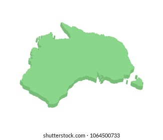 Australia Isometric continent