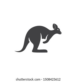 Australia kangaroo icon. flat simple pictogram. vector illustration
