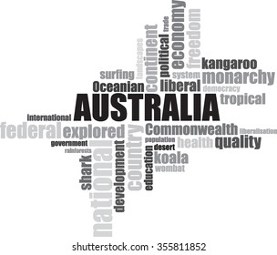 AUSTRALIA lettering illustration 