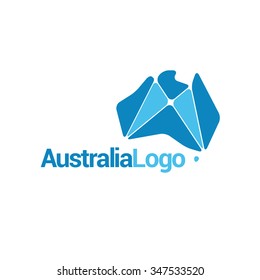 Colorful Australia Map Logo Stock Vector (Royalty Free) 347533532 ...