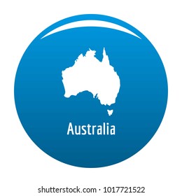 Australia map in black. Simple illustration of Australia map vector isolated on white background