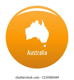 Australia map in black. Simple illustration of Australia map vector isolated on white background