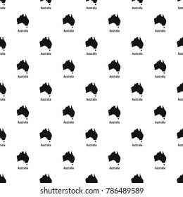Australia map in black. Simple illustration of Australia map vector isolated on white background