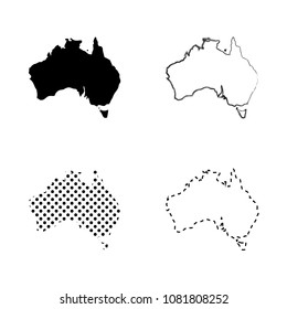 Australia Map Designs