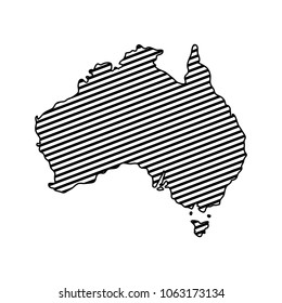 australia map geography icon