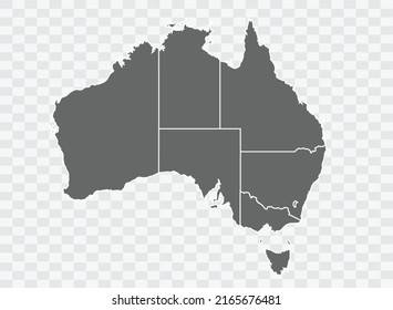 Australia Map grey Color on Background png
 svg