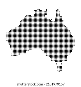 Australia map icon, geography blank concept, isolated graphic background vector illustration .