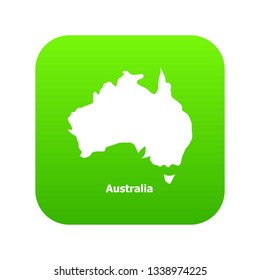 Australia map icon. Simple illustration of australia map vector icon for web